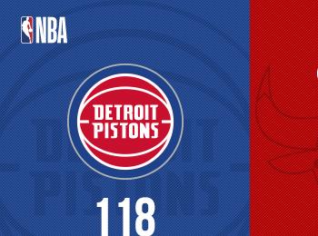 拉文空砍51分杜倫23+15+5活塞主場大勝公牛