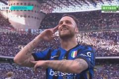 國米反擊行云流水！阿瑙托維奇推射破門！迪馬爾科送助攻！