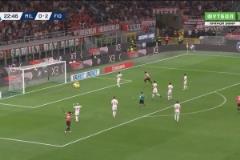 米蘭扳回一城！亞伯拉罕禁區(qū)內推射破門！普利西奇分球送助攻！