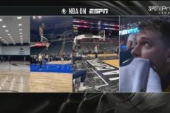 只有愛(ài)獨(dú)行俠播放致敬視頻，東契奇情緒失控直接掩面哭泣