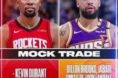 能成？美媒模擬交易：火箭送出狄龍+小賈+蘭代爾+2首輪換KD