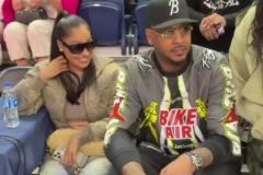 復(fù)合嗎安東尼和前妻拉拉一起觀看兒子基揚打比賽