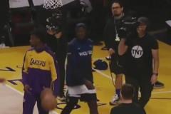 越來越好看了！華子賽前熱身時找東契奇噴垃圾話！