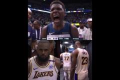 氣勢兩極化了！3-1后，華子怒吼慶祝，東詹黯然離場