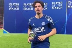 維球王官方：維蒂尼亞當(dāng)選巴黎客場1-0阿森納全場最佳球員