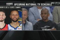 是來看登哥的嘛？保羅現(xiàn)身快船主場(chǎng)，觀看船掘G6