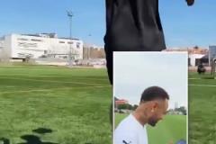 So Easy！內(nèi)馬爾接受安東尼的花式停球挑戰(zhàn)