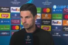 阿爾特塔：20分鐘我們?cè)?-0領(lǐng)先 可惜幸運(yùn)沒(méi)站我們這邊