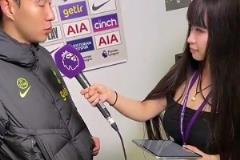 國外球迷：孫興慜不敢直視中國女記者